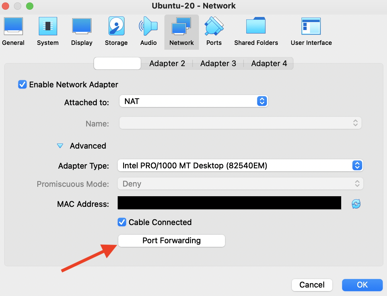 virtualbox_port_forwarding